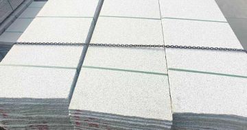 杭州芝麻白毛板，石材毛板