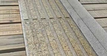 杭州黄金麻盲道石 盲条