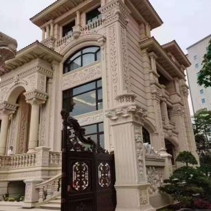 杭州黄金麻别墅外墙异形定制
