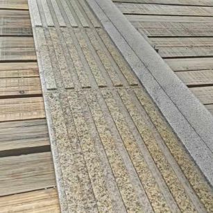 杭州黄金麻盲道石 盲条