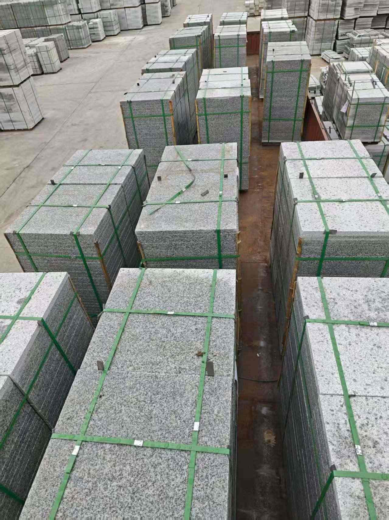 杭州芝麻白地铺板  地铺石