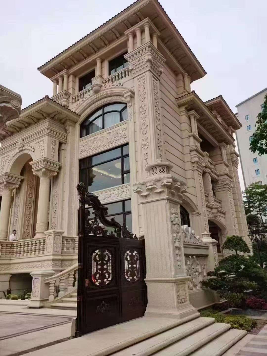 杭州黄金麻别墅外墙异形定制