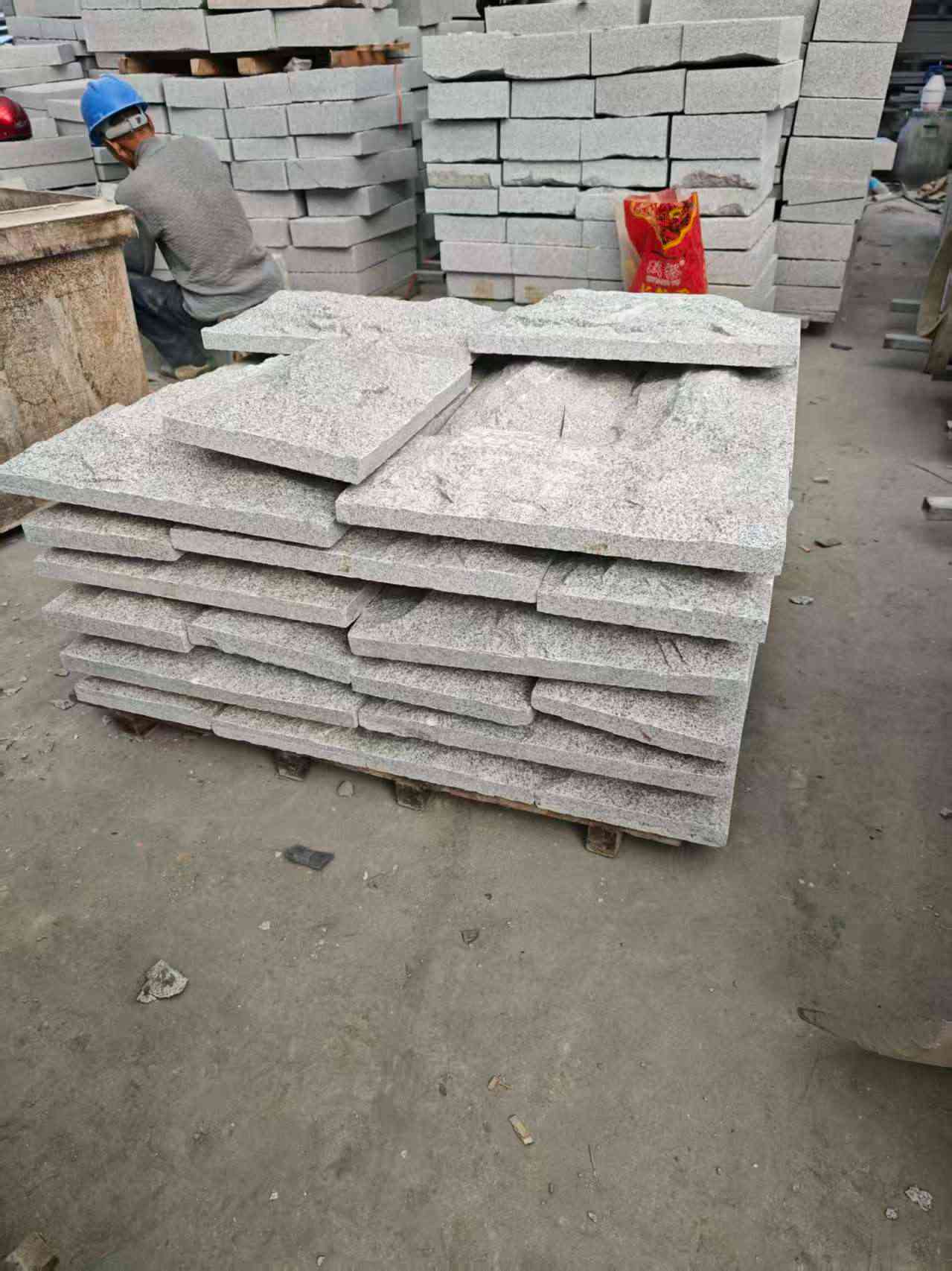 杭州芝麻白蘑菇石，自然面