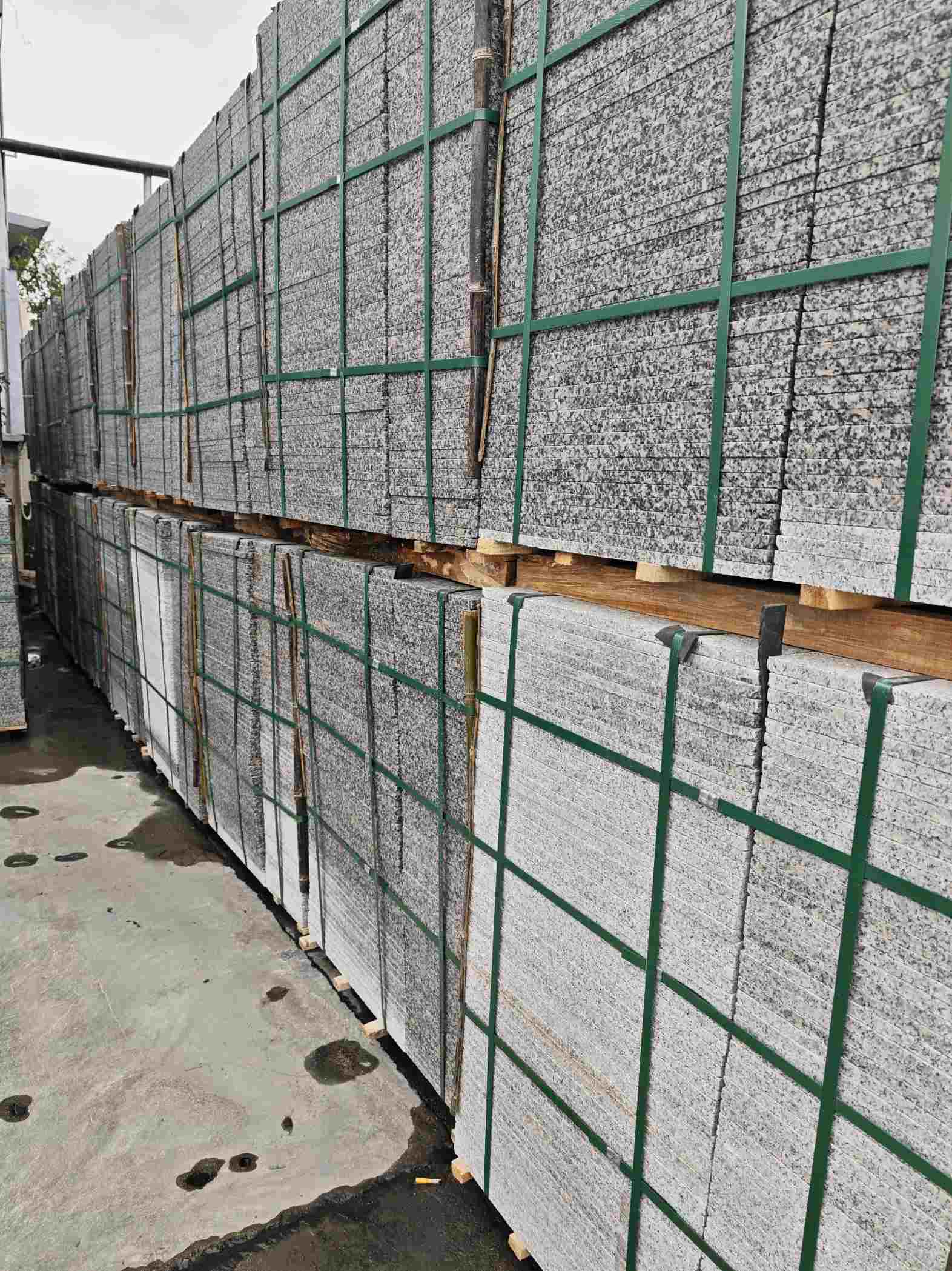 杭州芙蓉白地铺石，石材地铺石